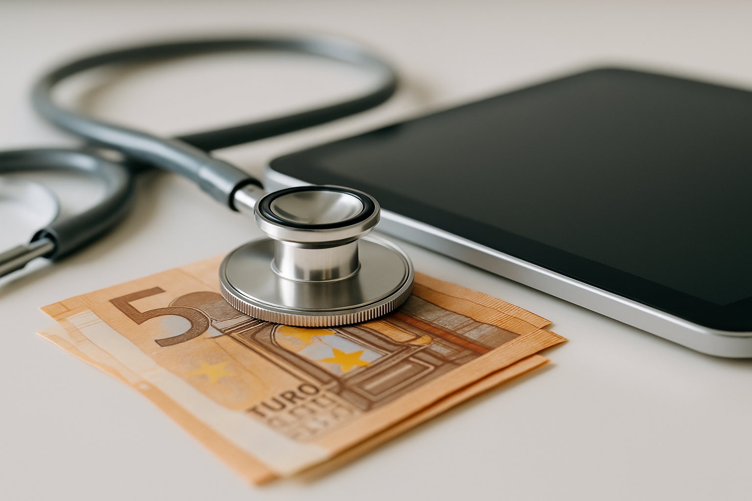 Transparente Kostenübersicht für Telemedizin-Leistungen auf Smartphone-Display